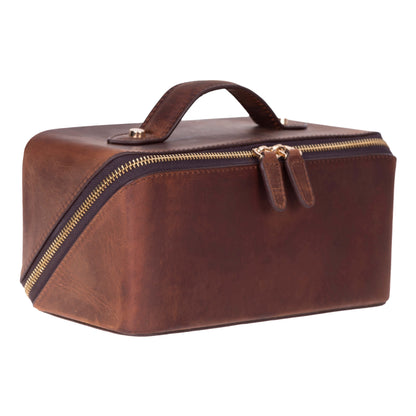 Ella Leather Makeup Bag