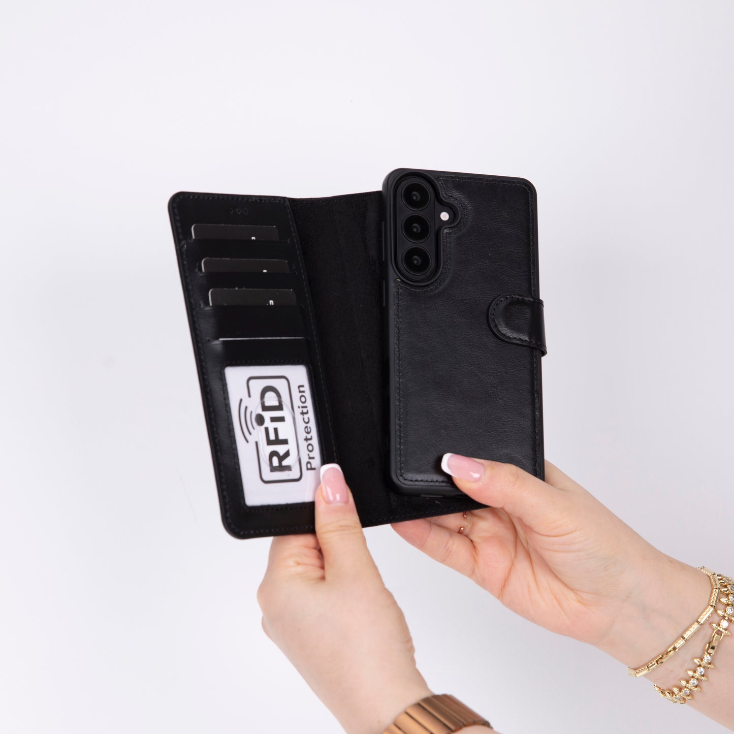 Magic Samsung Galaxy S26 Plus Leather Detachable Wallet Case