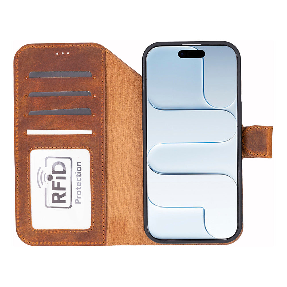 Magic iPhone 17 Leather Detachable Wallet Case