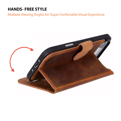 Magic iPhone 17 Air Leather Detachable Wallet Case