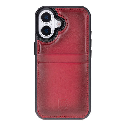 Flex Cover Leather iPhone 17 Case with Card Holder