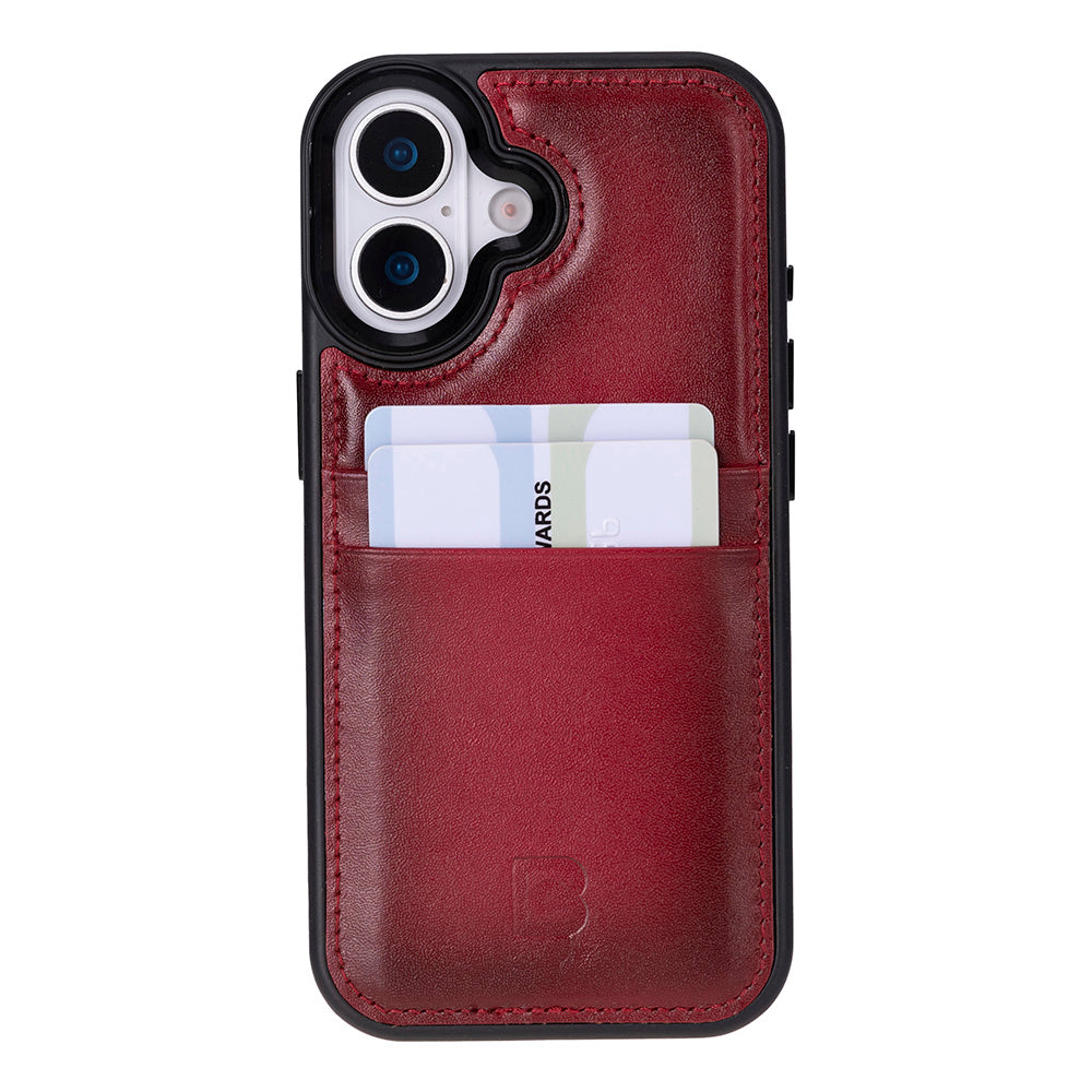 Flex Cover Leather iPhone 17 Case with Card Holder