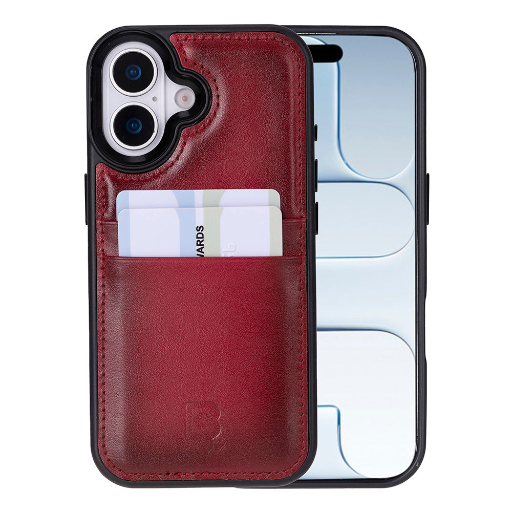 Flex Cover Leather iPhone 17 Case with Card Holder