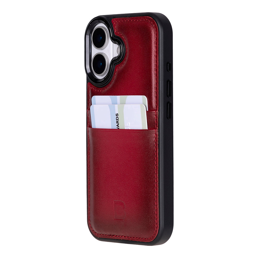 Flex Cover Leather iPhone 17 Case with Card Holder
