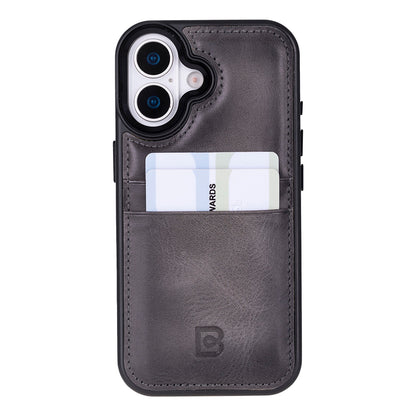 Flex Cover Leather iPhone 17 Case with Card Holder