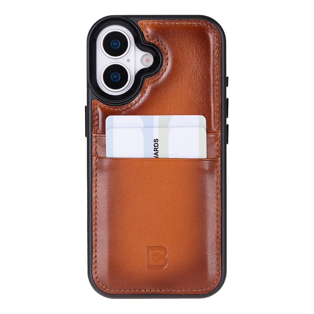 Flex Cover Leather iPhone 17 Case with Card Holder