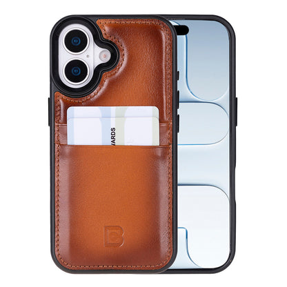 Flex Cover Leather iPhone 17 Case with Card Holder