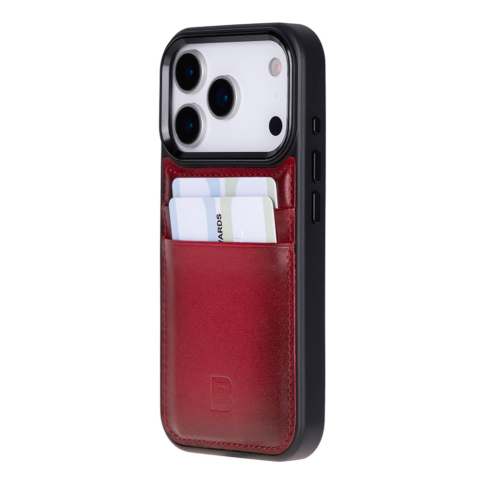 Flex Cover Leather iPhone 17 Pro Case with Card Holder