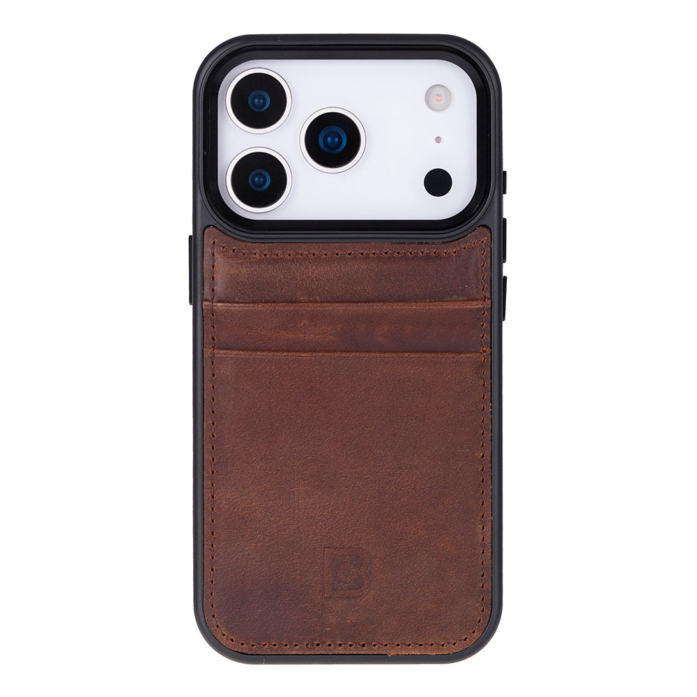 Flex Cover Leather iPhone 17 Pro Case with Card Holder