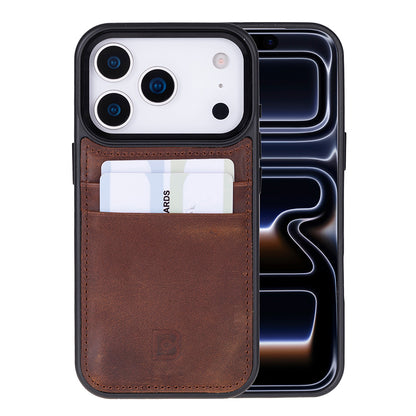 Flex Cover Leather iPhone 17 Pro Case with Card Holder