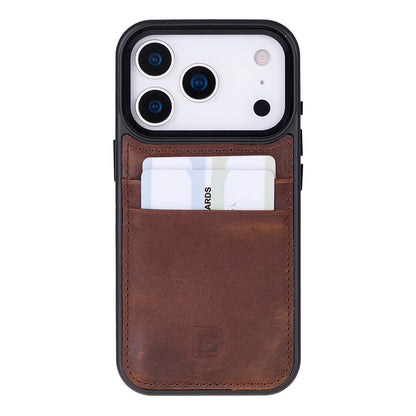 Flex Cover Leather iPhone 17 Pro Case with Card Holder