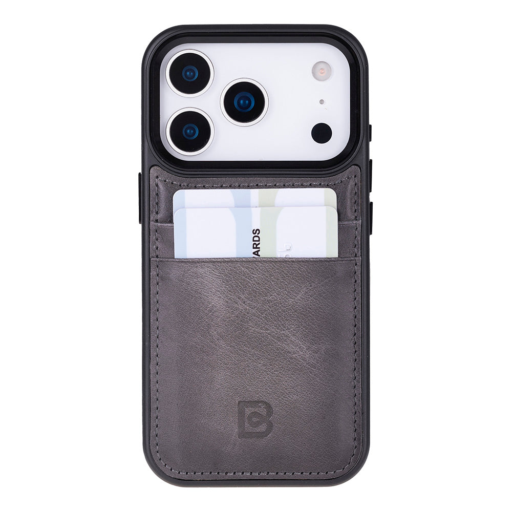 Flex Cover Leather iPhone 17 Pro Case with Card Holder
