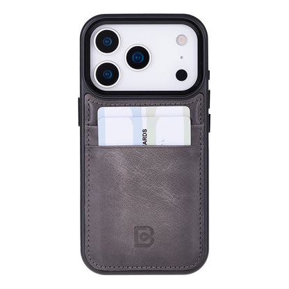 Flex Cover Leather iPhone 17 Pro Case with Card Holder