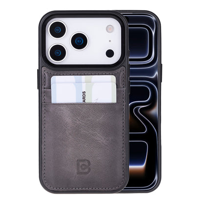 Flex Cover Leather iPhone 17 Pro Case with Card Holder