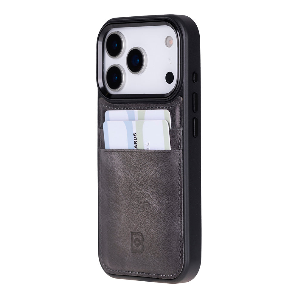 Flex Cover Leather iPhone 17 Pro Case with Card Holder