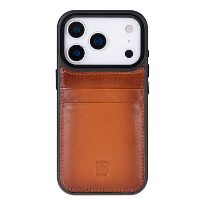 Flex Cover Leather iPhone 17 Pro Case with Card Holder