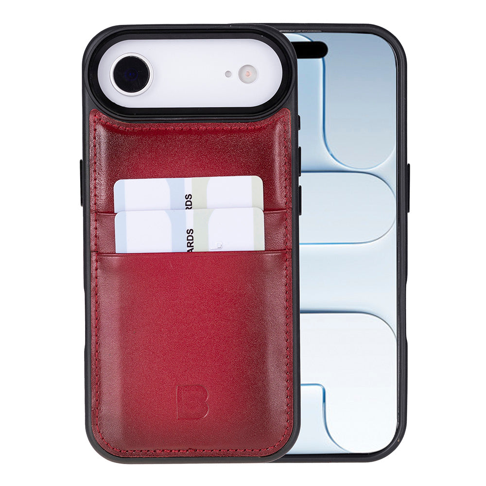 Flex Cover Leather iPhone 17 Air Case with Card Holder