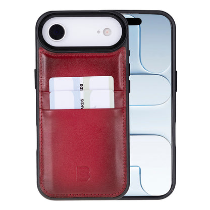 Flex Cover Leather iPhone 17 Air Case with Card Holder