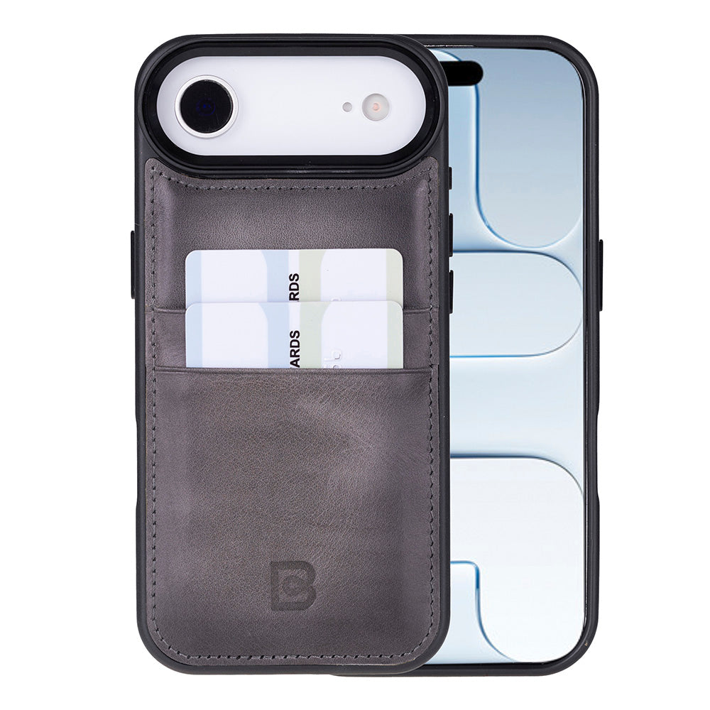 Flex Cover Leather iPhone 17 Air Case with Card Holder