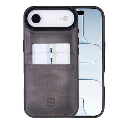 Flex Cover Leather iPhone 17 Air Case with Card Holder