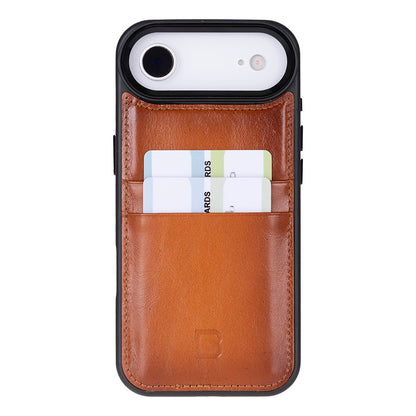 Flex Cover Leather iPhone 17 Air Case with Card Holder