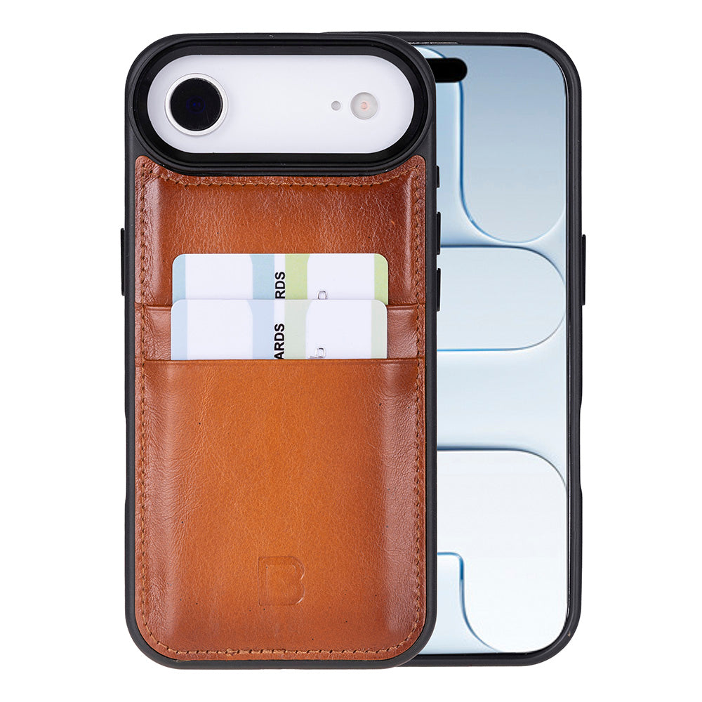 Flex Cover Leather iPhone 17 Air Case with Card Holder