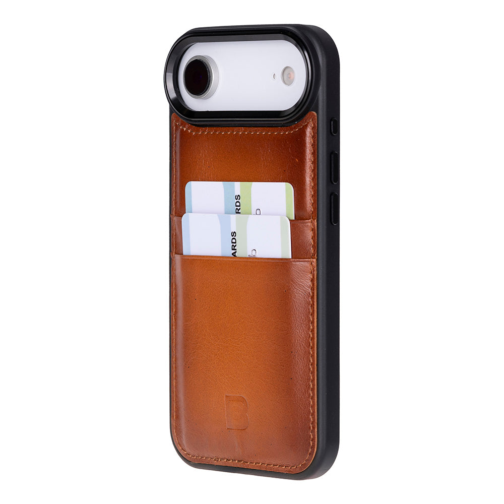 Flex Cover Leather iPhone 17 Air Case with Card Holder
