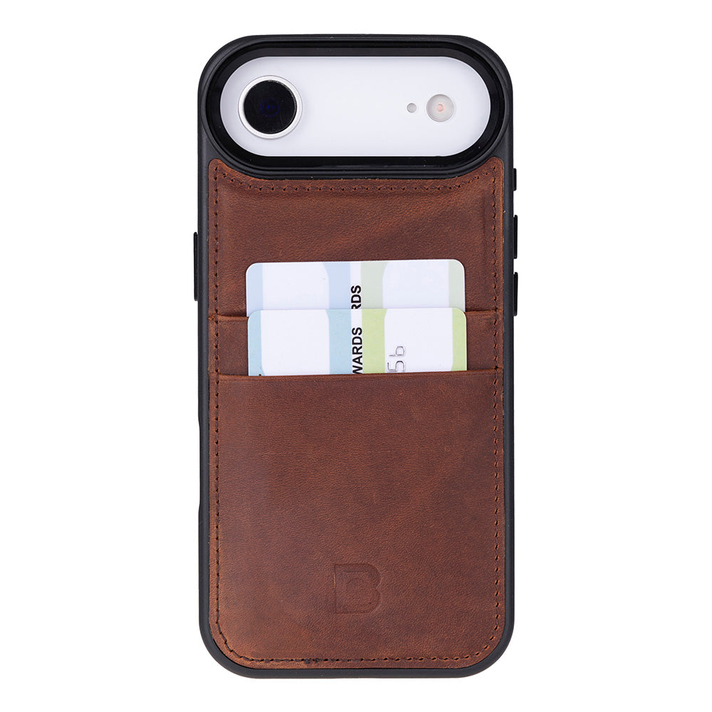 Flex Cover Leather iPhone 17 Air Case with Card Holder