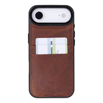 Flex Cover Leather iPhone 17 Air Case with Card Holder
