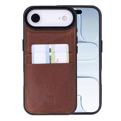 Flex Cover Leather iPhone 17 Air Case with Card Holder
