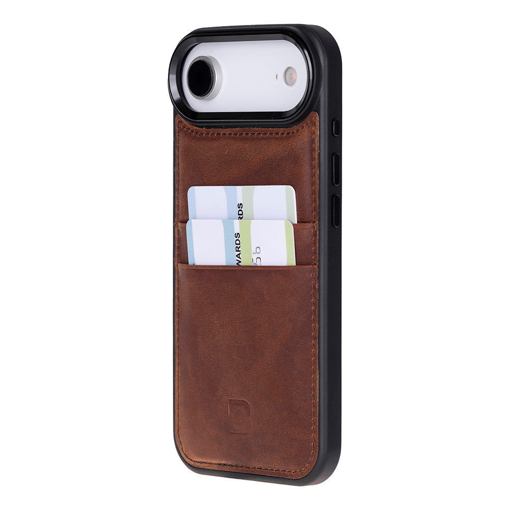 Flex Cover Leather iPhone 17 Air Case with Card Holder
