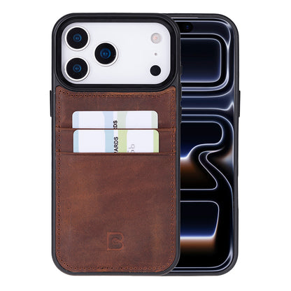 Flex Cover Leather iPhone 17 Pro Max Case with Card Holder