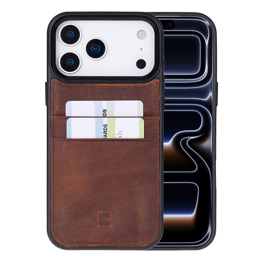 Flex Cover Leather iPhone 17 Pro Max Case with Card Holder