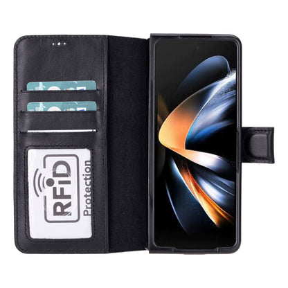 Wallet Case Samsung Galaxy Z Fold 5 Non-Detachable Genuine Leather Wallet Case - WC