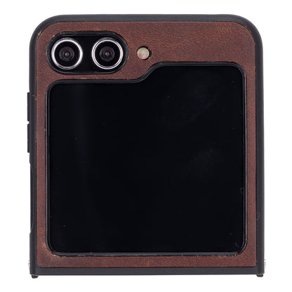 Samsung Galaxy Z Flip 5 Leather Back Cover Case - FXC