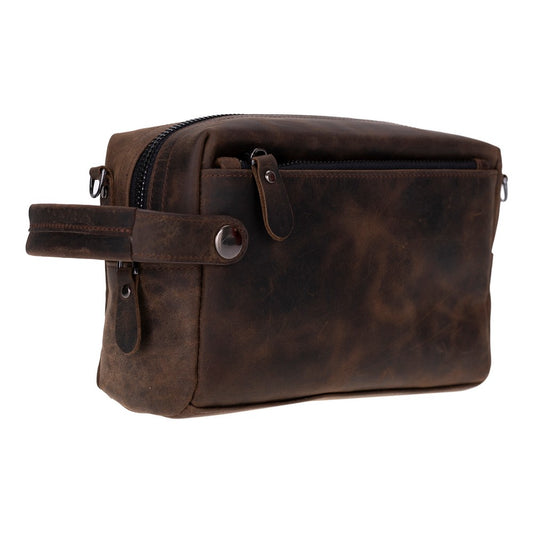 Tiger Leather Dopp Kit