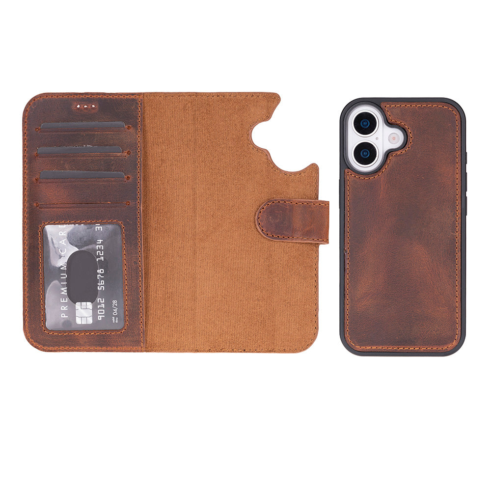 Magic iPhone 17 Leather Detachable Wallet Case