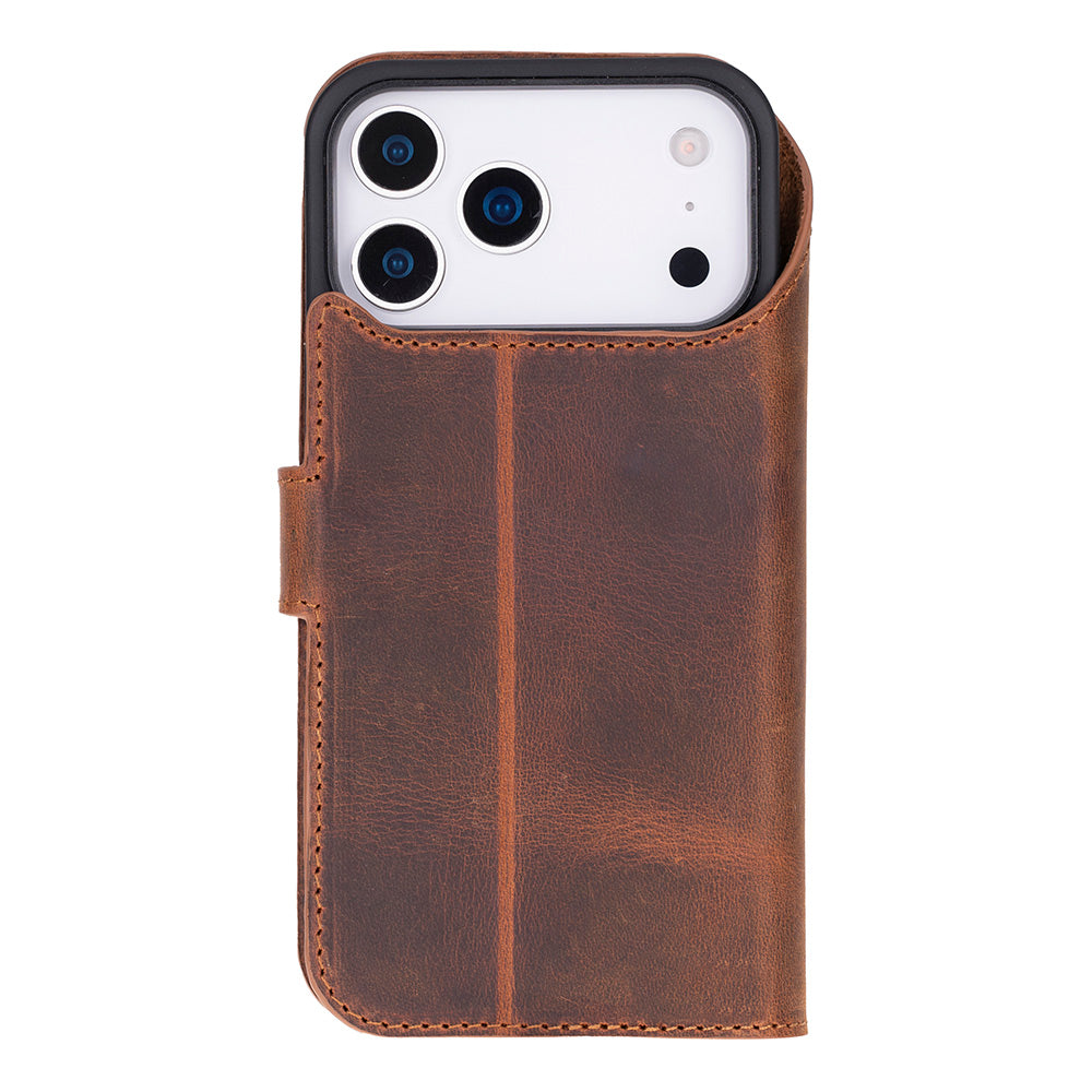 Magic iPhone 17 Pro Detachable Leather Wallet Case
