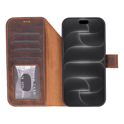 Magic iPhone 18 Pro Max Leather Detachable Wallet Case