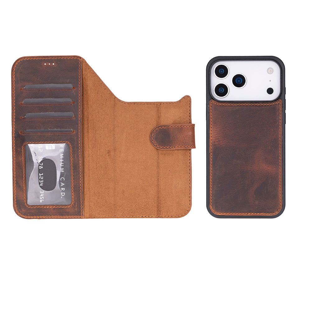 Magic iPhone 18 Pro Max Leather Detachable Wallet Case