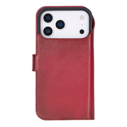 Magic iPhone 17 Pro Detachable Leather Wallet Case