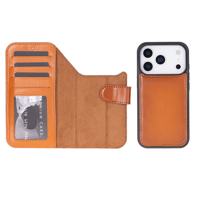 Magic iPhone 17 Pro Max Leather Detachable Wallet Case