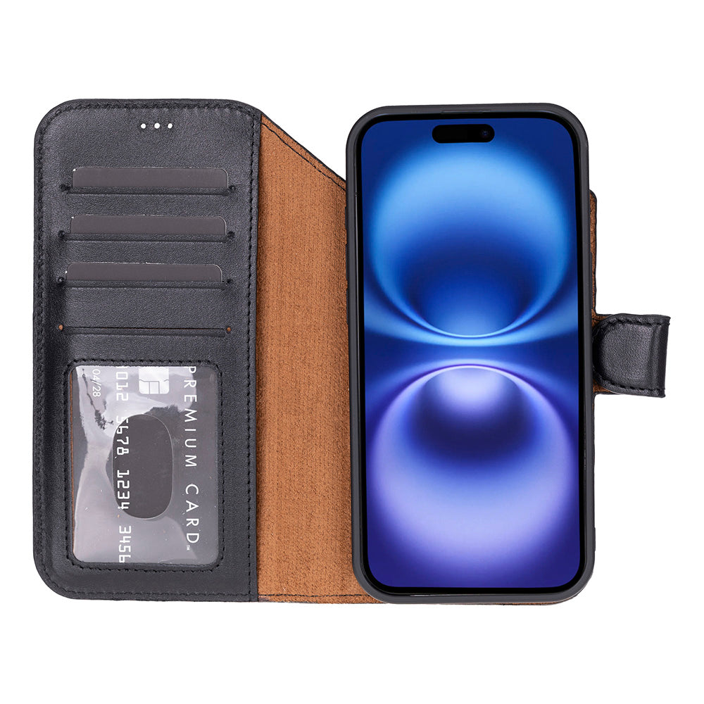 Magic iPhone 17 Air Detachable Leather Wallet Case