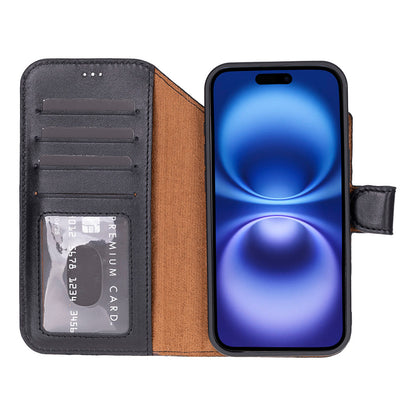 Magic iPhone 17 Air Detachable Leather Wallet Case