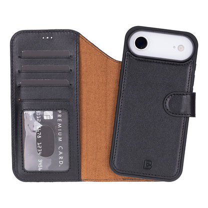 Magic iPhone 17 Air Detachable Leather Wallet Case