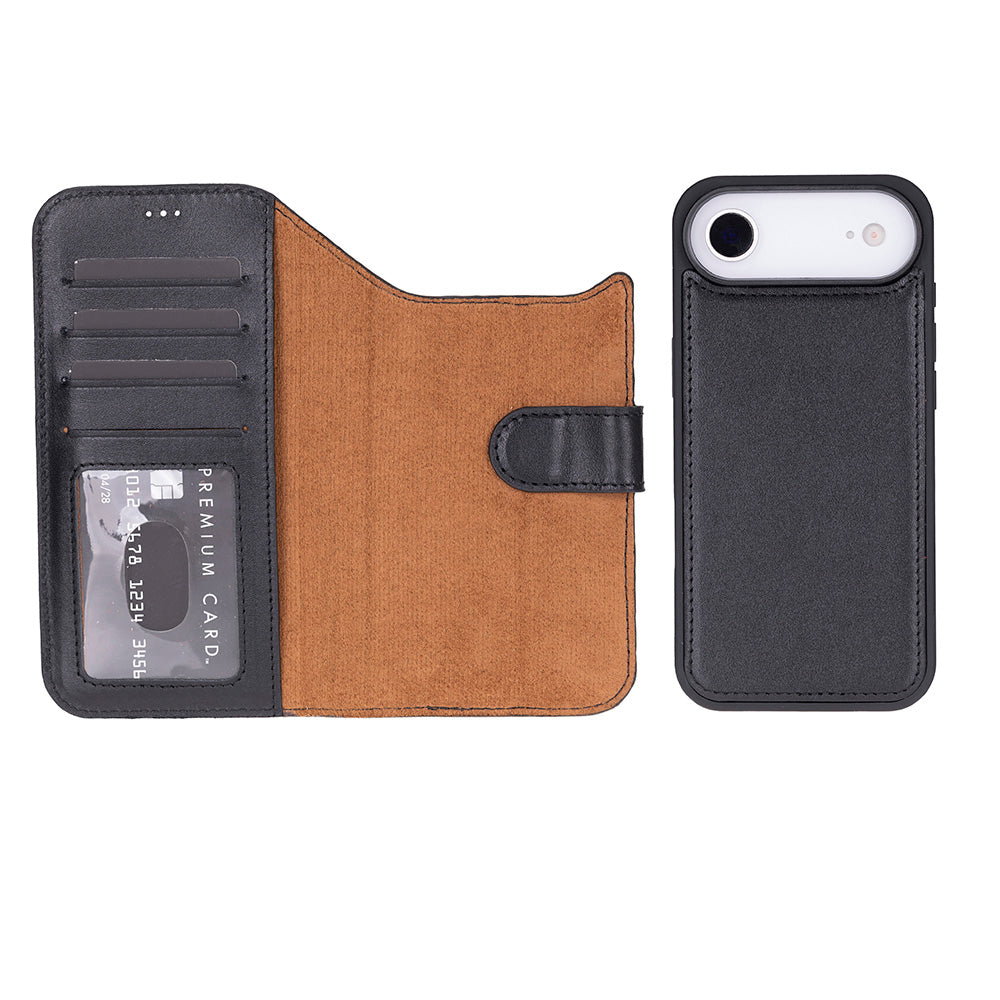 Magic iPhone 17 Air Leather Detachable Wallet Case