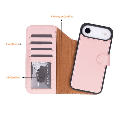 Magic iPhone 17 Air Leather Detachable Wallet Case