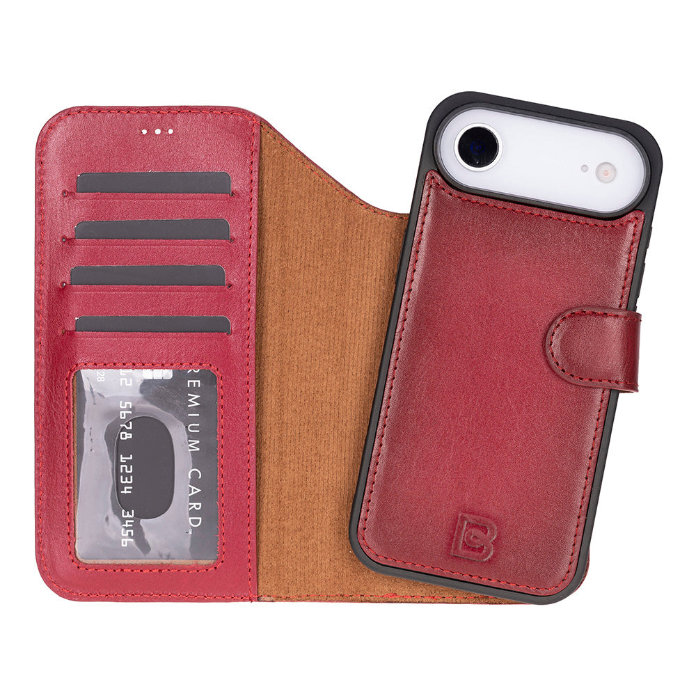 Magic iPhone 17 Air Detachable Leather Wallet Case