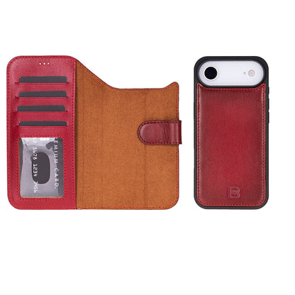 Magic iPhone 17 Air Detachable Leather Wallet Case