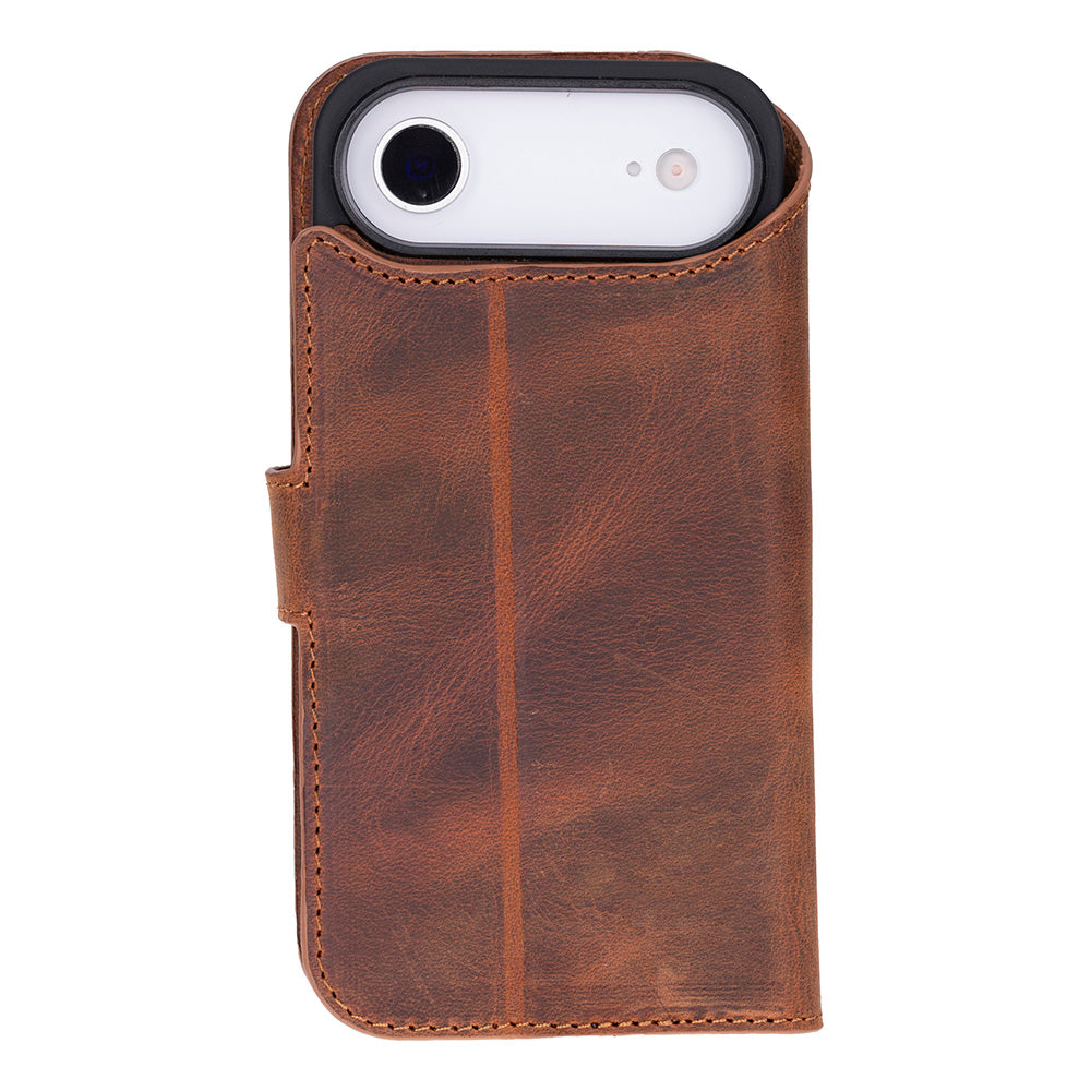 Magic iPhone 17 Air Detachable Leather Wallet Case